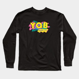 Quebec City, Canada Retro 90s Logo Long Sleeve T-Shirt